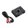 New 1 In 2 Out / 2 In 1 Out Rca Stereo Audio Switch Audio Switcher