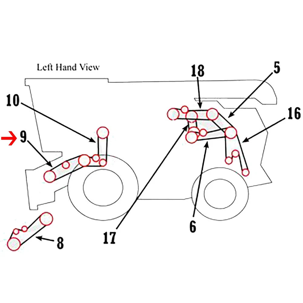 Belt - Feeder House Variable Speed Fits John Deere 9750 Sts 9660 Sts