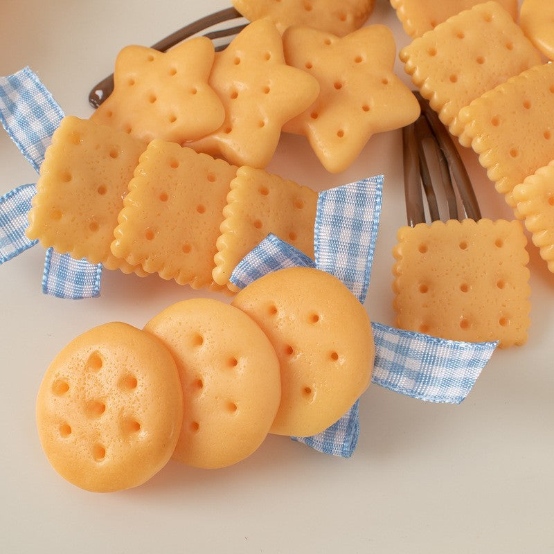Yellow Biscuit Hairpin Clip for Everyday Use