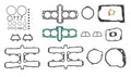 Full Complete Gasket Set For Kawasaki Z 550 A1-f