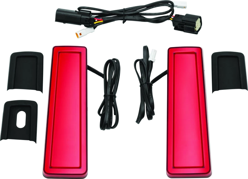 Kuryakyn Tracer Filler Panel Lights With Red Led For Harley Touring