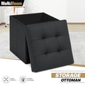 Black Storage Ottoman Cube for Home Décor