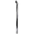 Chrome Curved Exhaust Stack Pipe Slotted 48" 2.75" Id Fits Universal