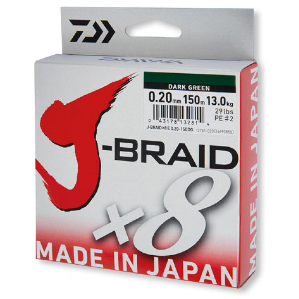 Daiwa J Braid X8 Fishing Braid 150M by Daiwa