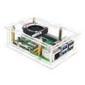 Easy Install Acrylic Clear Protective Case Box W/ Cooling Fan For