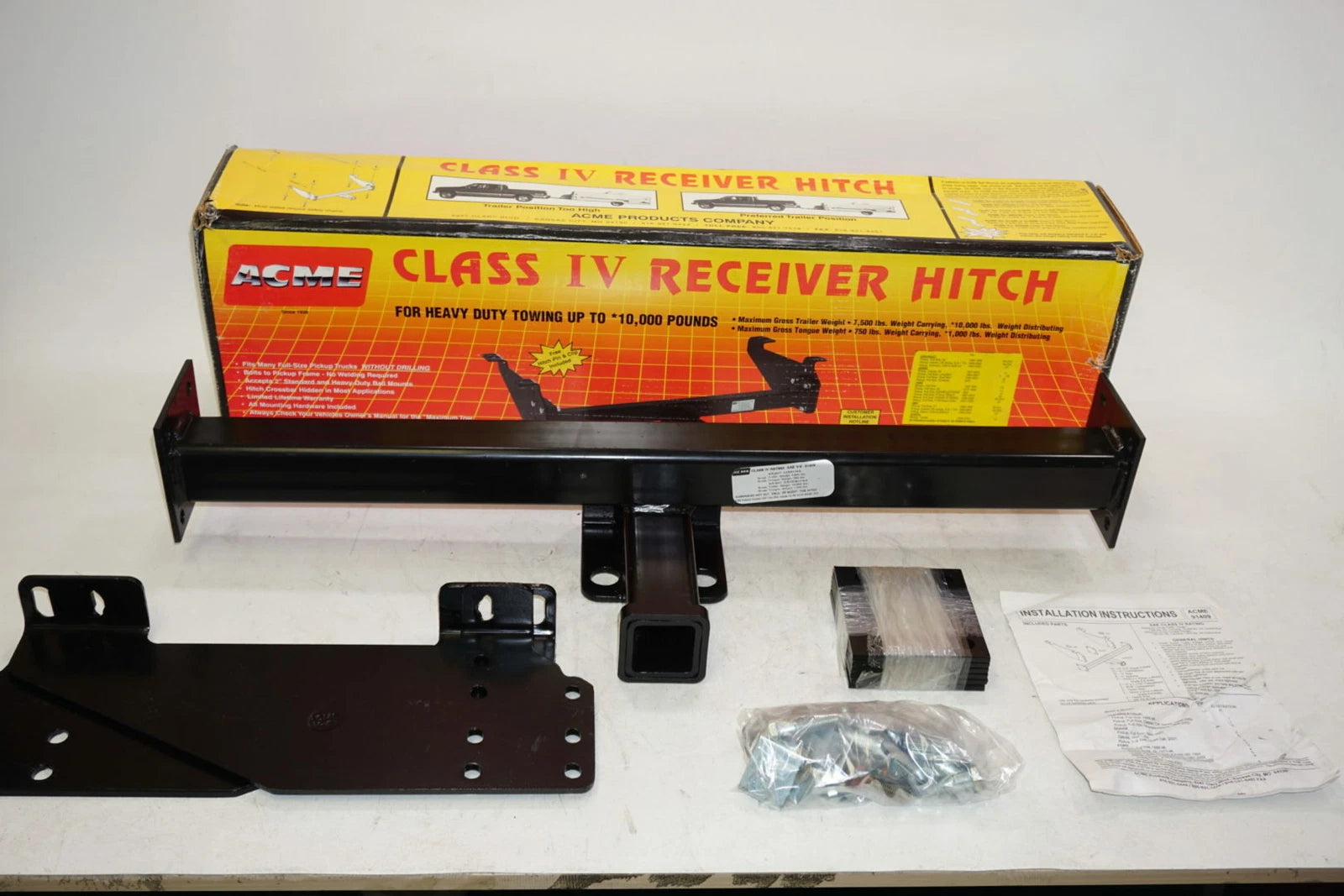 Acme 91409, Class 4 7500lb Trailer Receiver Hitch Tow Kit