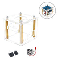 Acrylic Enclosure Clear Protective Shell Case Cooling Fan For Orange