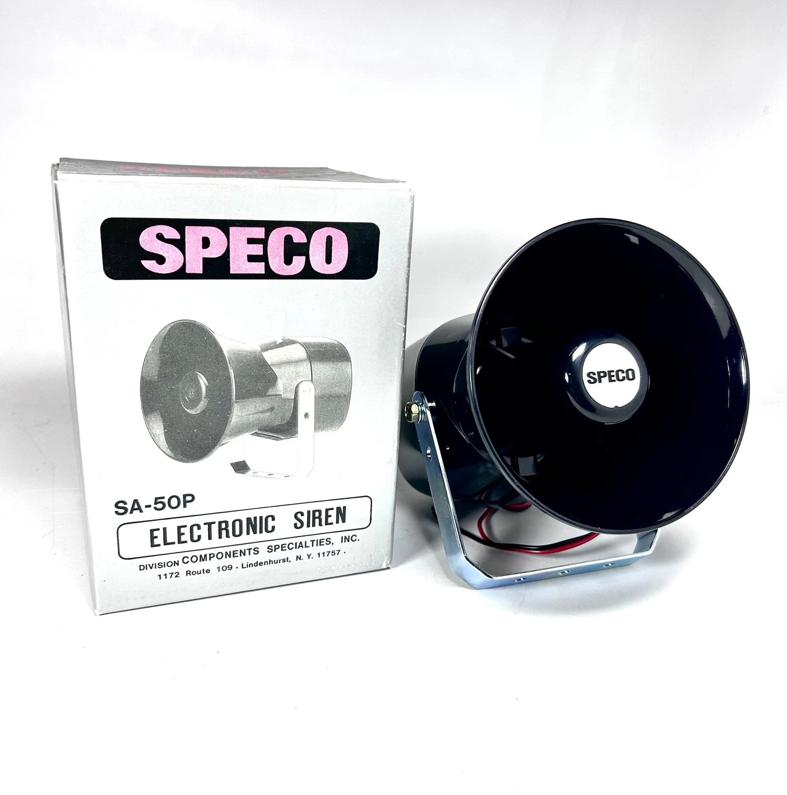Speco Sa-50p, Black Electronic Siren 50 W 6 To 12 | Hook & Hull Co