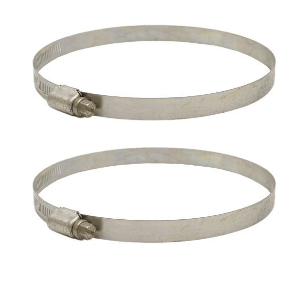 Exhaust Hose Clamps Stainless Pair