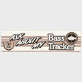 Tracker Boat Brand Decal 362238 | Bass Tracker Two-Tone Brown Sticker