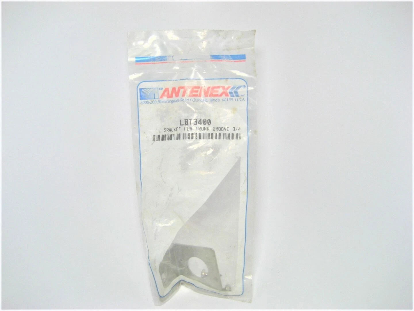 Antenex Lbt3400 Stainless Steel Trunk Groove Antenna L Bracket W