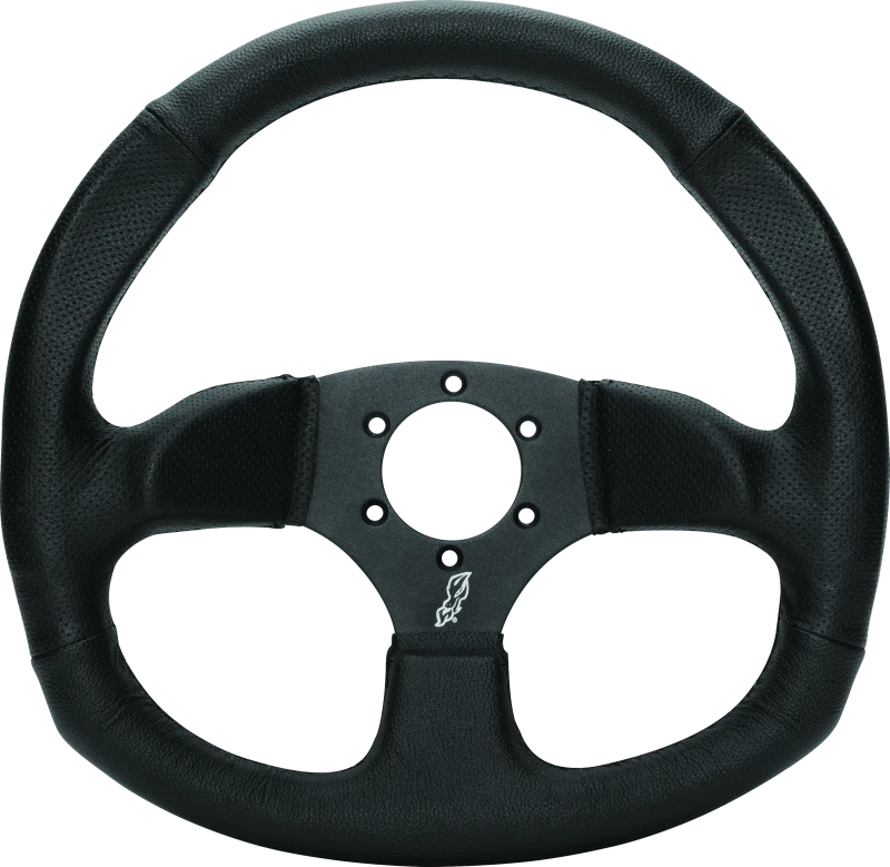Dragonfire Racing Steering Wheels - D-shaped- Vinyl- Iron Series- 0in