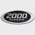 Blue Wave 2000 Classic Boat Raised Decal 162235-01 Silver / Black by Blue Wave