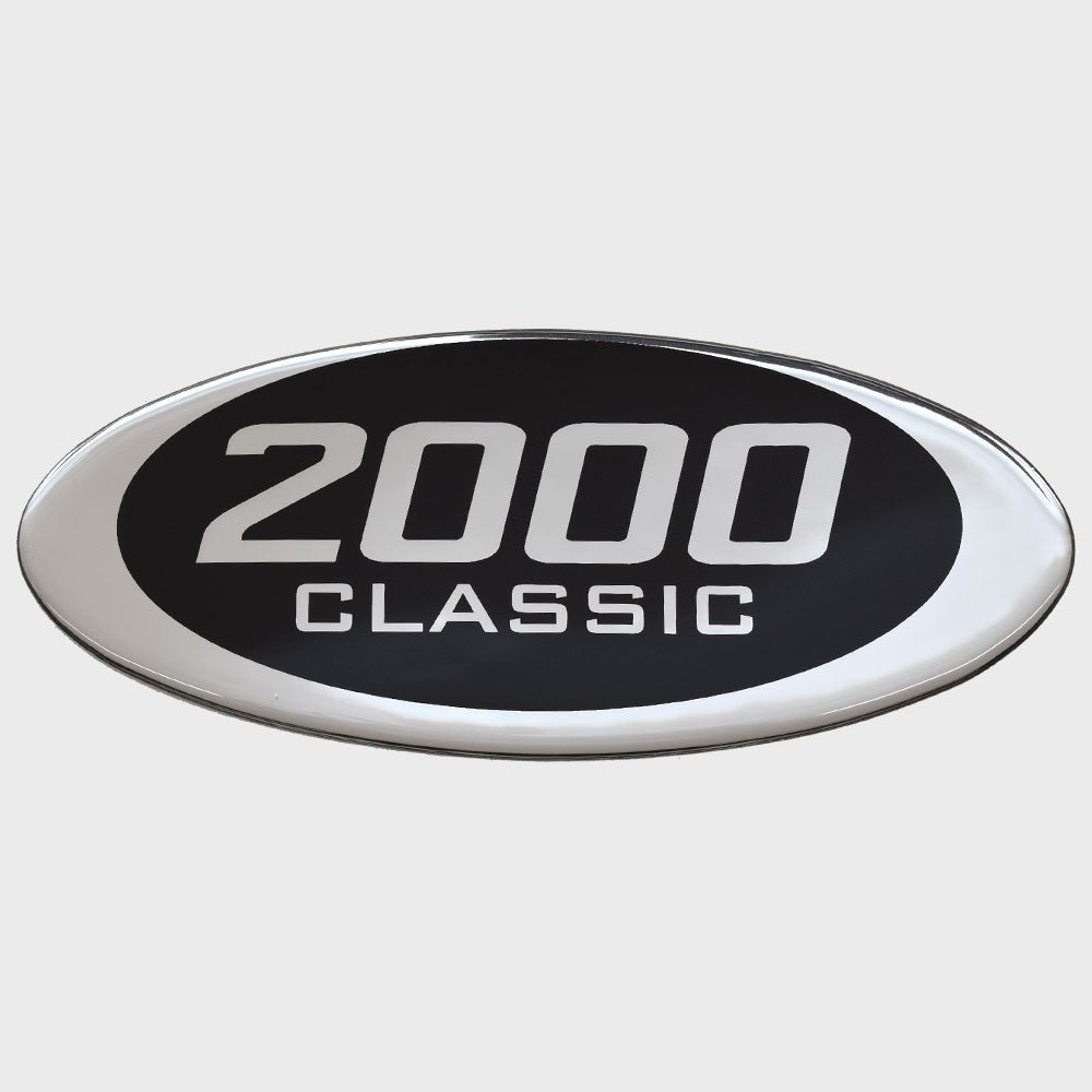 Blue Wave 2000 Classic Boat Raised Decal 162235-01 Silver / Black by Blue Wave