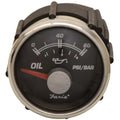 Oil Pressure Gauge Faria 2 Inch Silver Black by Faria