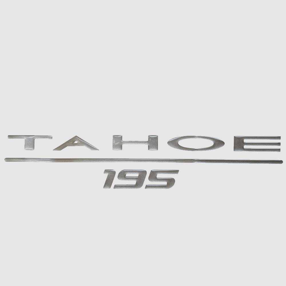 Raised Decal Tahoe Boat 195 Gunmetal 14 x 2 3/4 Inch by Tahoe