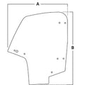 Am137458 Replacement Rh Door Glass Fits John Deere Fits Gator A3 Xuv