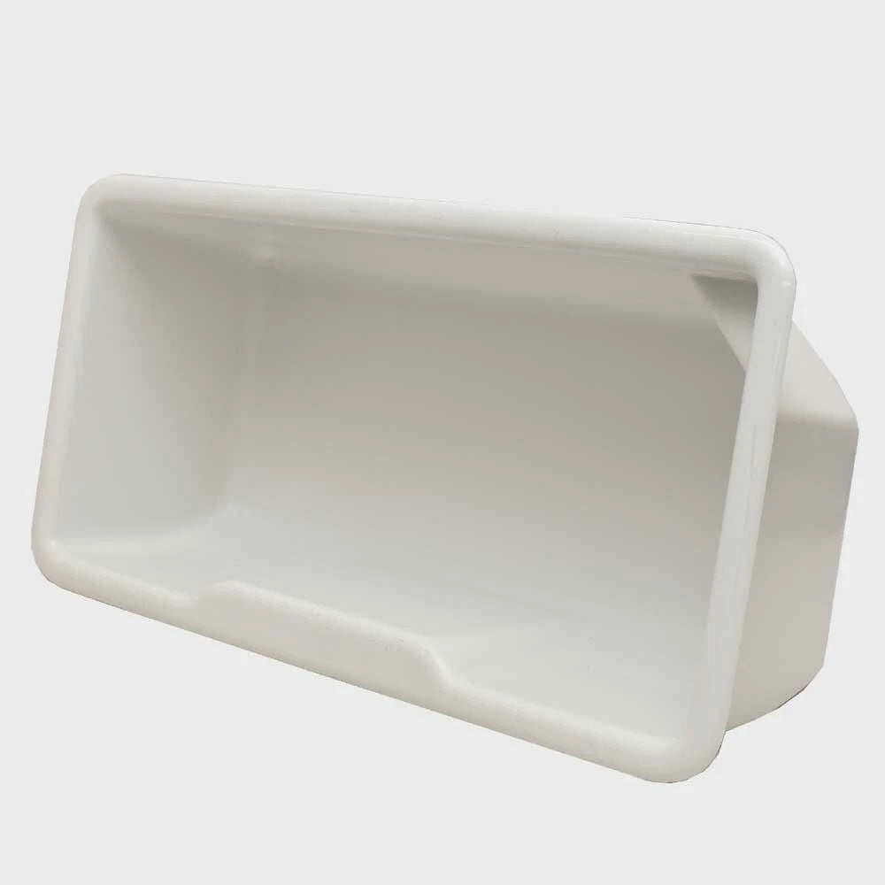 Crownline Boat Storage Tub | Glossy White Plastic 30 1/4 X 15 1/4 Inch