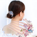 Rhinestone Hair Comb Stylish Hair Decoration
