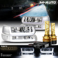 Chrome Headlight & Bumper with 6500K LED for 99-06 Silverado