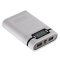White 2000mah-12000m<wbr/>ah 4*18650 Battery Power Bank Diy Case