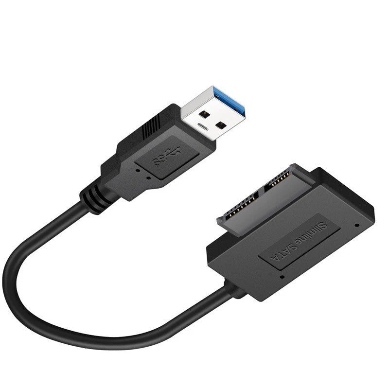 Usb3.0 To Sata7+6pin 13 Pin Slimline Sata Cable For Laptop Cd Dvd Rom
