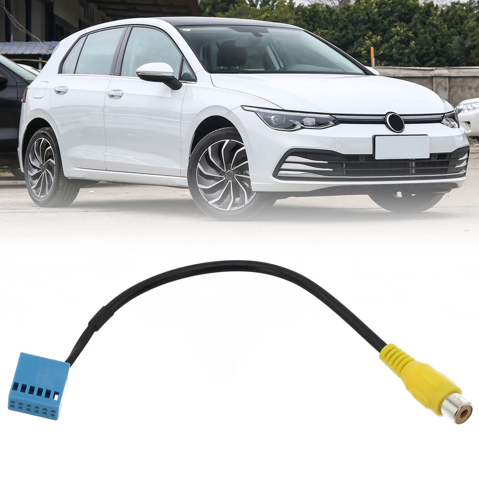 Black For Golf For Passat B6 For Touran Rvc Cable Adapter With Abs
