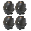 Four (4) Disc Blades 20" Notched Fits 1" - 1 1/8" Axle Fits Many