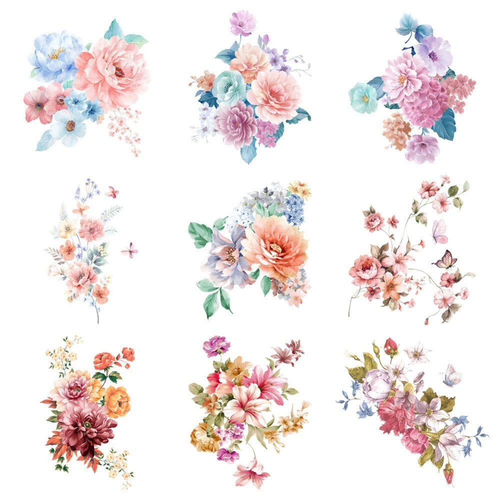 Decorative Flower Wall Sticker for Bathroom