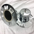 Pair Hub Covers Center Caps Chrome Fits Trucks Vans 3.15"d /3.15"h