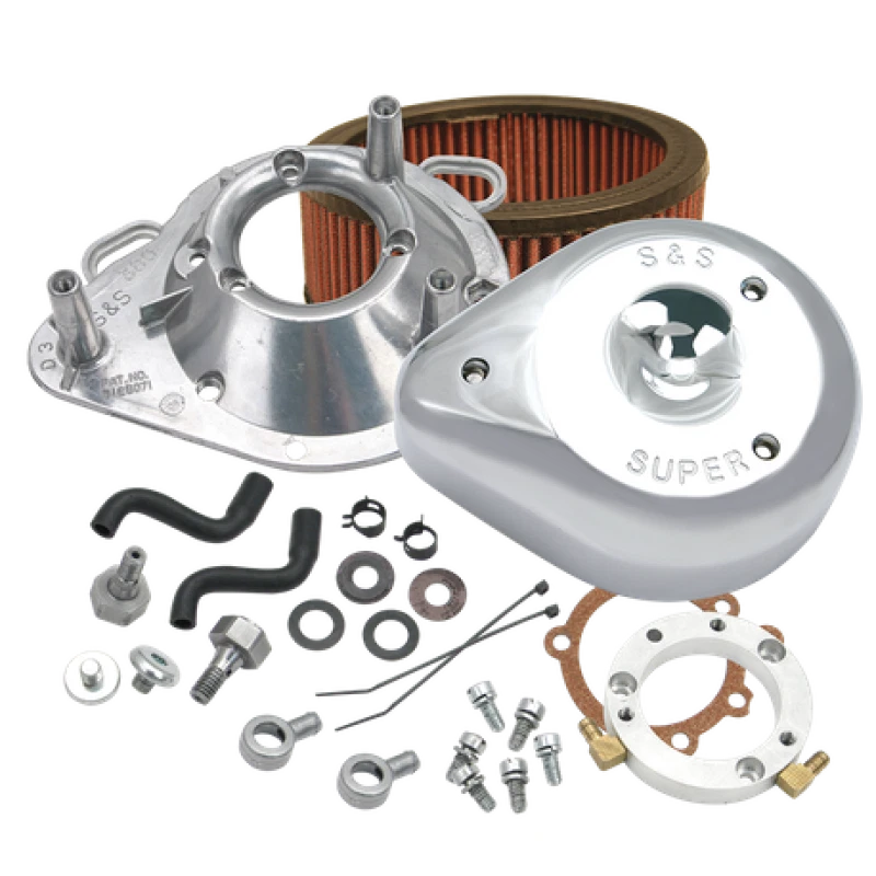 S&s Cycle 93-06 Bt W/ Stock Cv Carburetors Teardrop Air Cleaner Kit