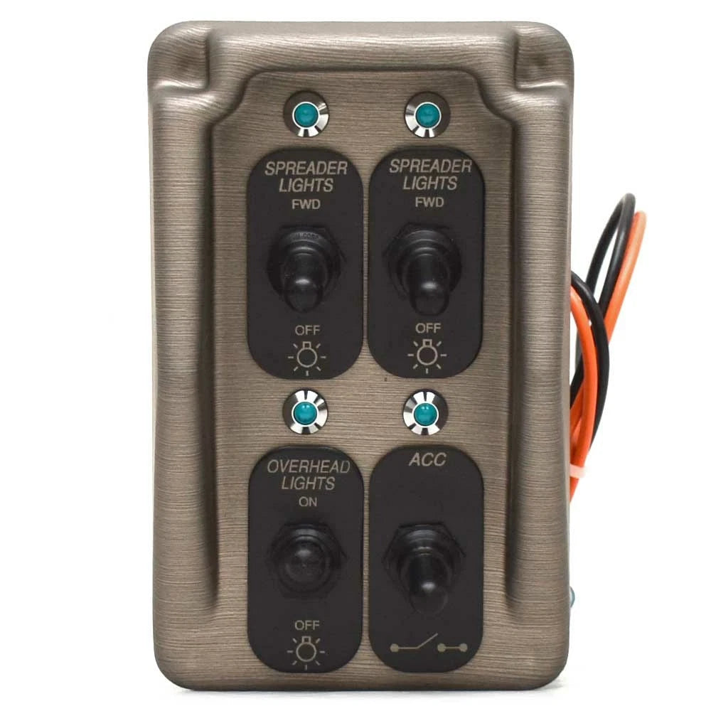 Triton Boat Light Switch Panel 206027 | 260 Lts Brushed Taupe