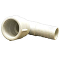 Boat Elbow Hose Connector Fitting White Plastic