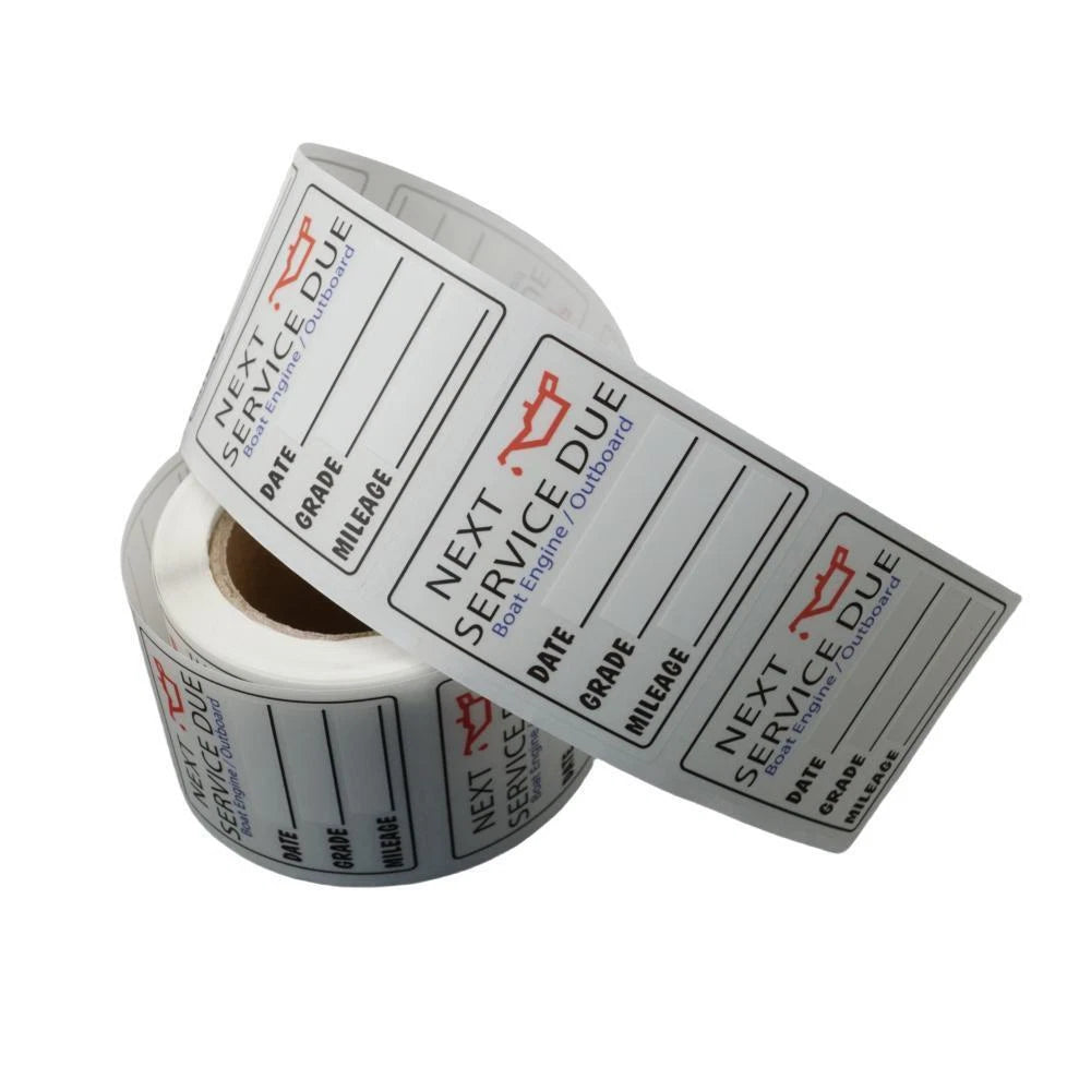 Oil Change Reminder Stickers – 200PCS
