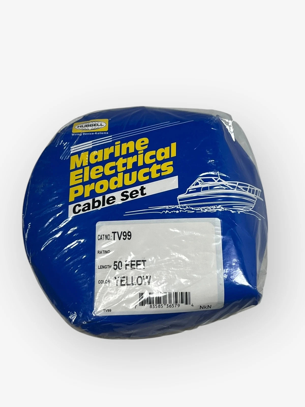 Hubbell Tv99, Tv Cable Set, 50ft, Yellow, New, Oem | Hook & Hull Co