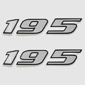 Bayliner Boat Raised Model Decals 195 Stickers Pair by Bayliner