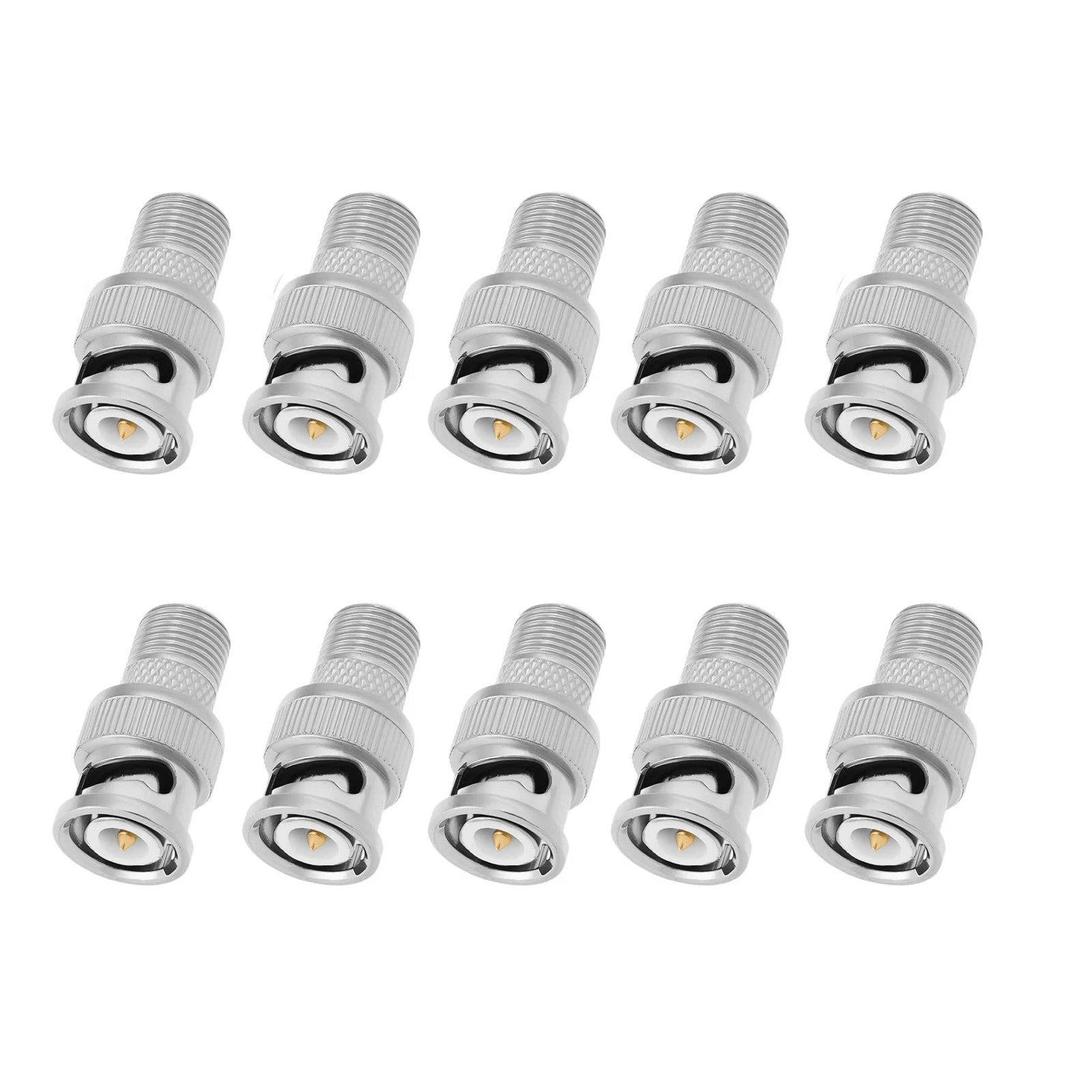 Bnc Male To F-type Female Coaxial Adapter Accessory For Cctv Camera