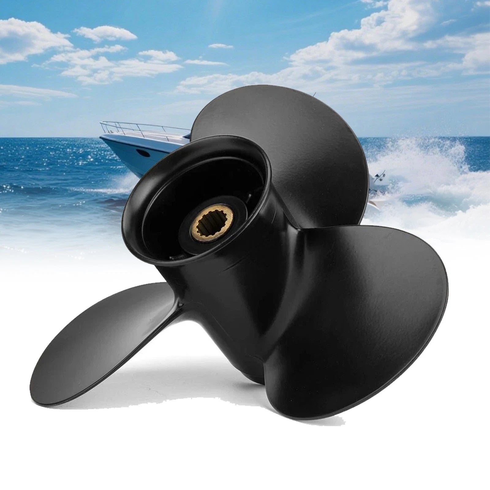 9.9 X 9 Boat Propeller For Tohatsu Nissan/mercury 25-30hp 10 Spline
