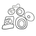 Upper Seal Kit for Mercruiser Bravo I/II/III/X/XR (1990-2023)