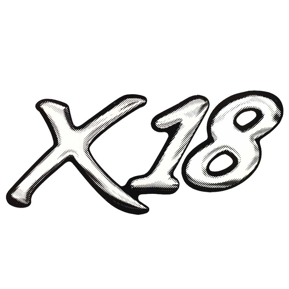 Triton Boat Decal X18 Vinyl 3 5/8 x 1 5/8 Inch White Black by Triton