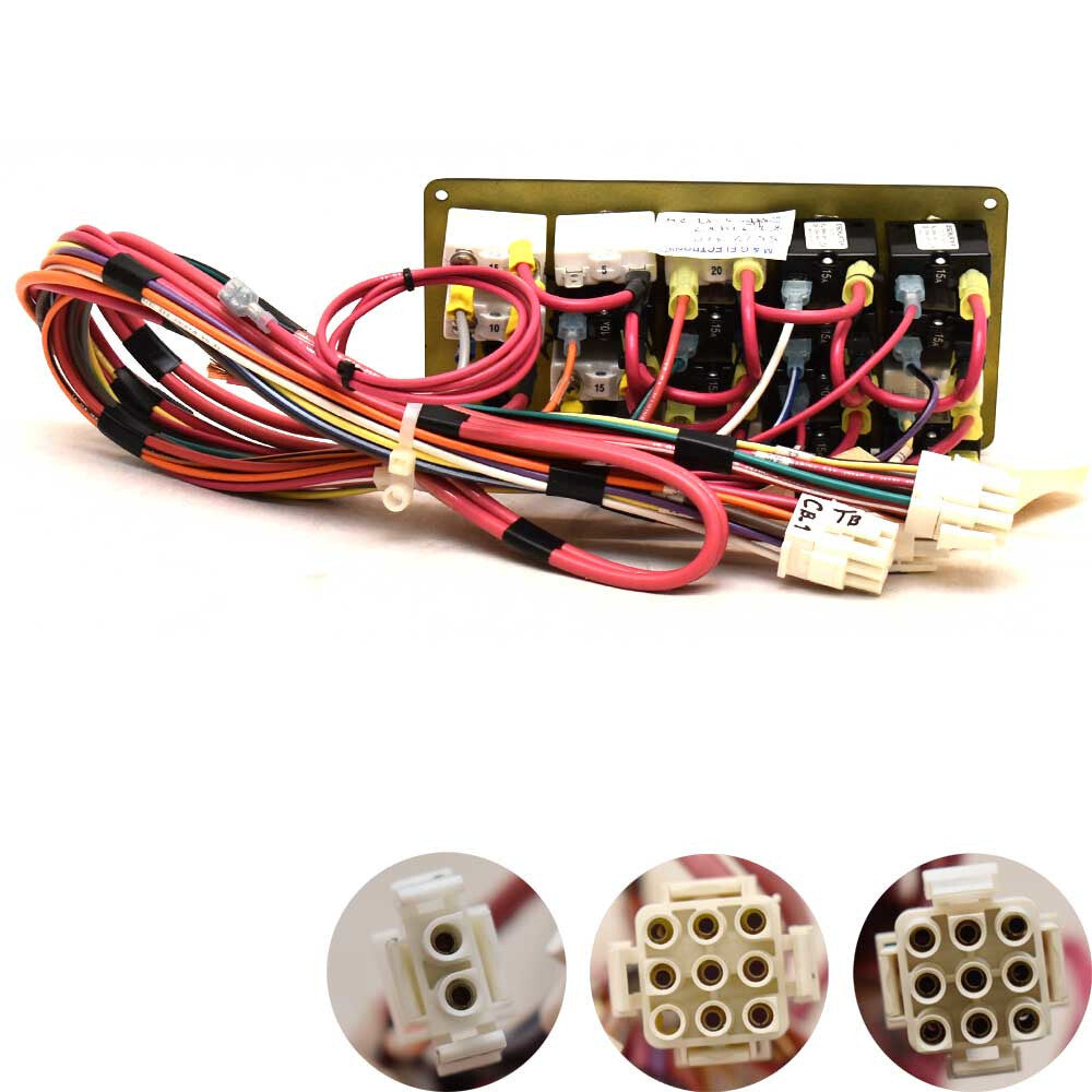 M G Electronics Boat Breaker Switch Panel Black by M G Electronics
