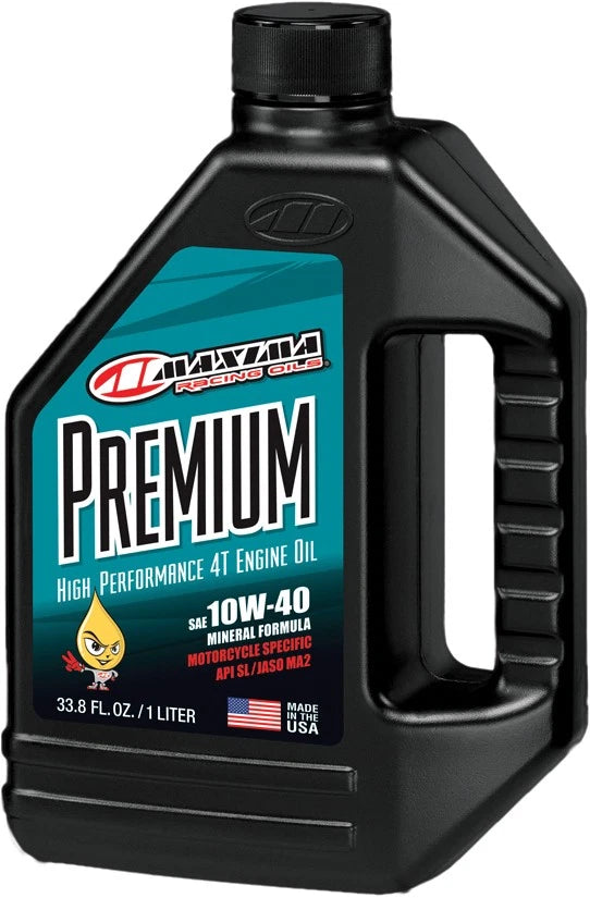 Maxima Premium 10w40 Engine Oil 1 Quart - Shear Stable, Api Sl & Jaso