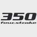 Yamaha Boat Outboard Decal 1035090 | 350 Four Stroke Gray