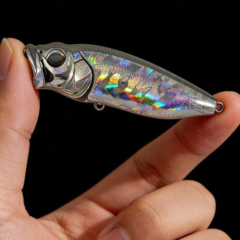 Topwater Lure with Gold Foil Finish