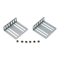 For 2 Brackets Car Radio For 2 Din 70x75x24mm 8 Screws Accessories