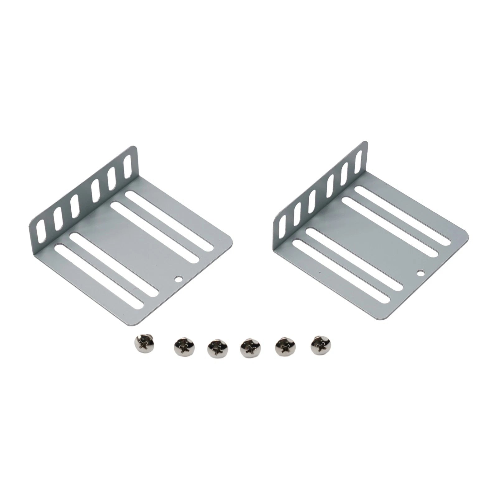 For 2 Brackets Car Radio For 2 Din 70x75x24mm 8 Screws Accessories