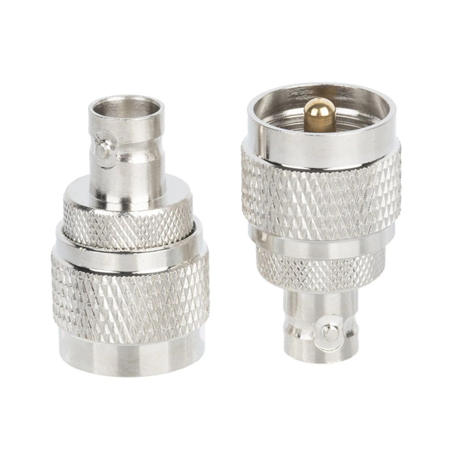 2* New Bnc Female To Uhf Male Rf Adapter Replacement For Pl-259