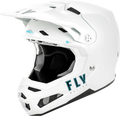 Fly Racing Youth Formula S Carbon Solid Helmet White Yl For Offroad