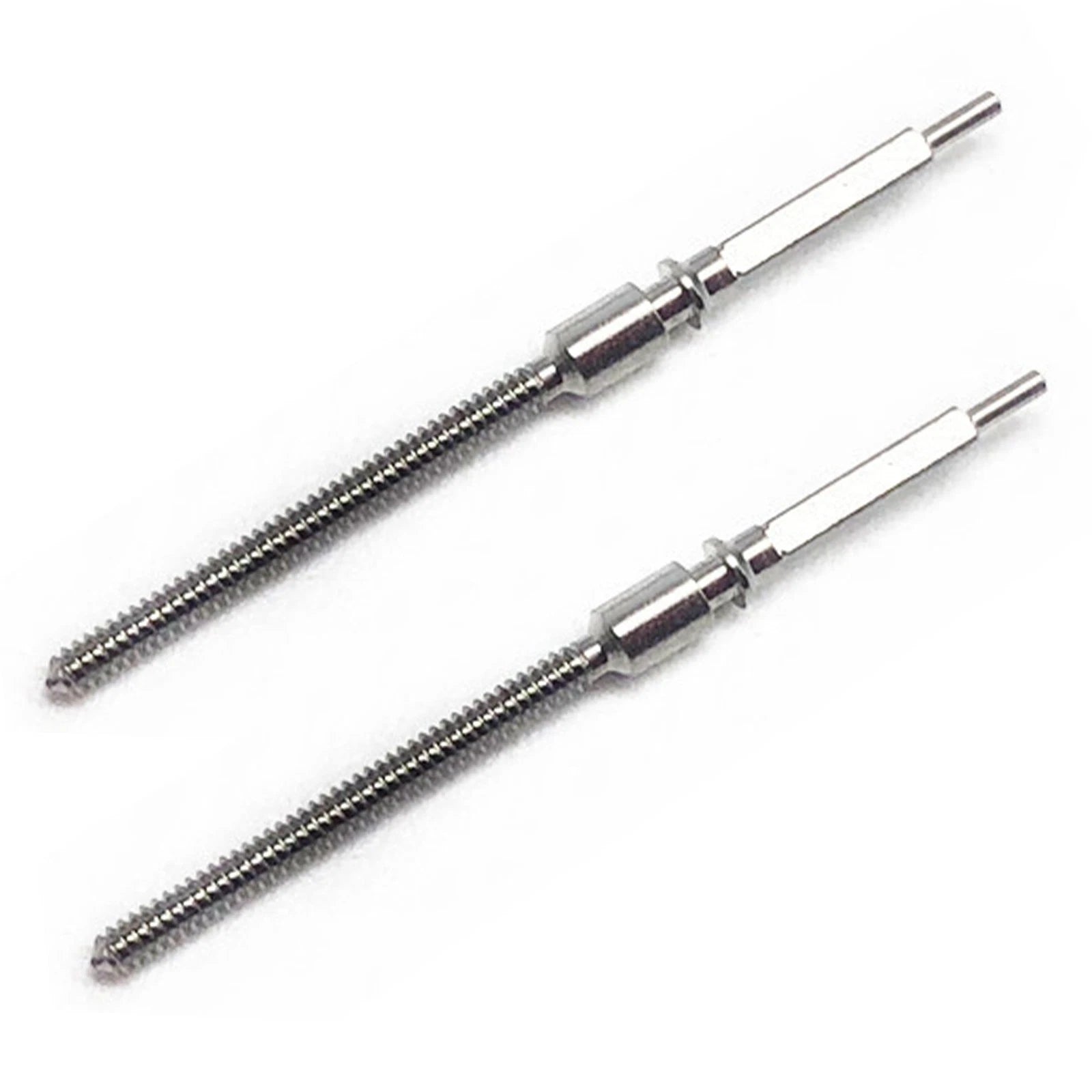 2 Pack Metal Watch 0.9mm Winding Stem Replacement Parts For 7750 7751