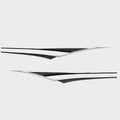 Pontoon Boat Decals Black Graphic by Weeres